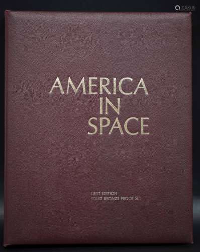 First edition solid bronze proof set America in Space