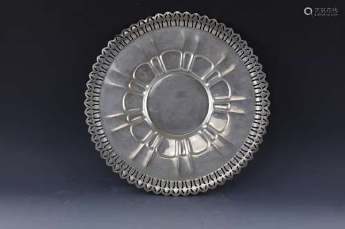 Large silver plate