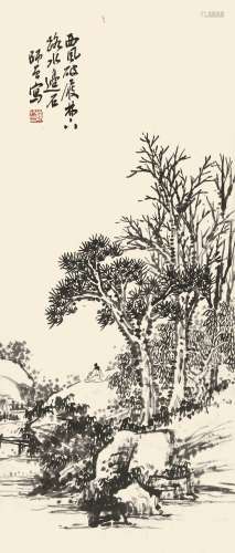陈师曾（1876-1923） 静观图  纸本立轴