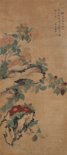 恽寿平（1633-1690） 花石图  纸本镜框