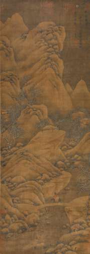 李成（919-967） 林峦雪霁图  绢本立轴