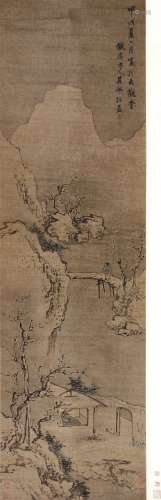 高其佩（1660—1734） 秋山访友图  纸本立轴
