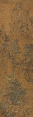 文伯仁（1502-1575） 隐居图  绢本立轴