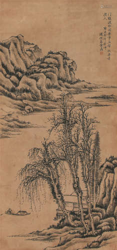 黄鼎（1660-1730） 归舟图  纸本镜片
