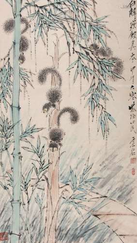 虚谷（1823-1896） 松鼠  纸本立轴