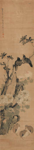 余省（1736-1795） 憩鸟图  纸本立轴