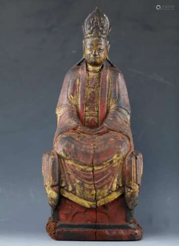 Ming Dynasty wood Buddha