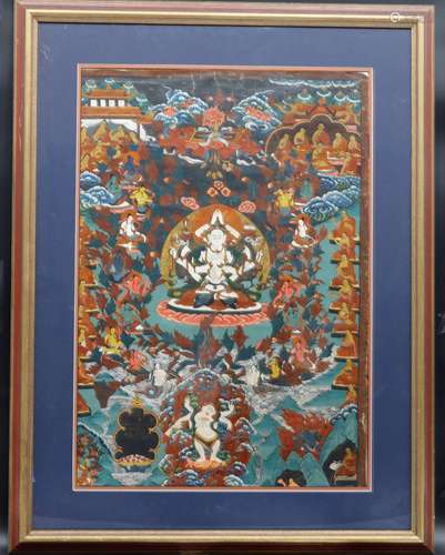 Framed Thangka