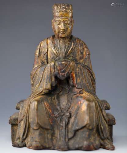 Chinese brass figure