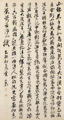 赖襄（1780～1839） 行书 立轴 水墨纸本