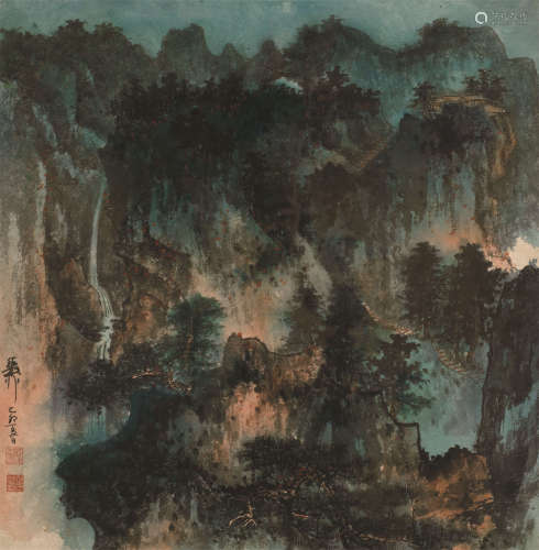 谢稚柳（1910～1997） 1975年作 夏山雨霁图 镜心 设色纸本