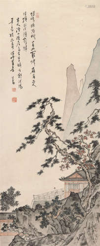 溥儒（1896～1963） 溪山隐居图 立轴 设色纸本