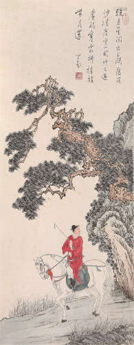 溥儒（1896～1963） 锦衣荣归 镜心 设色纸本