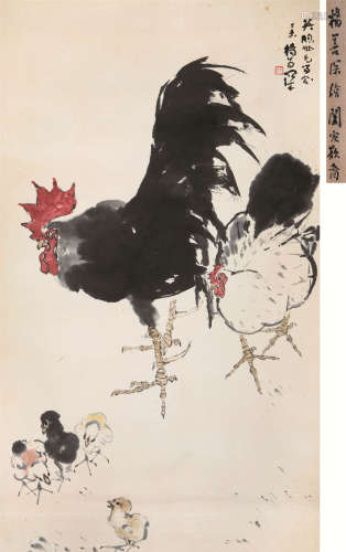 杨善深（1913～2004） 1967年作 阖家欢 立轴 设色纸本