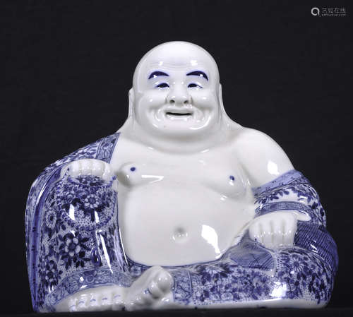 Chinese blue and white buddha