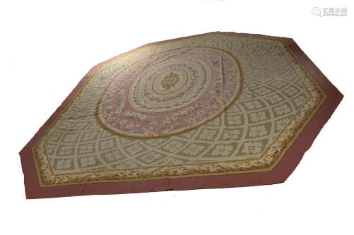 An Aubusson carpet, last quarter 19th century,