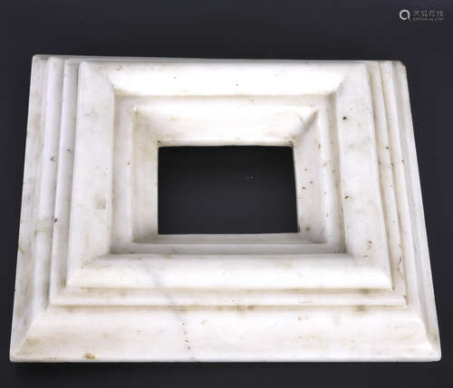 White marble frame