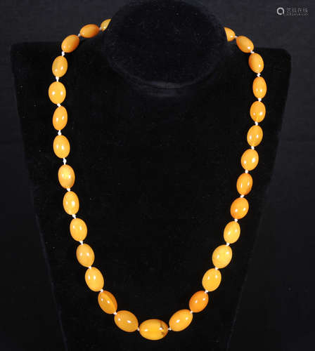 Butterscotch amber necklace