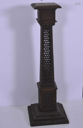 carved flower-stand