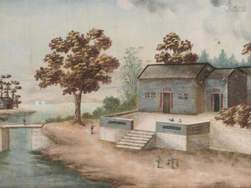 CHINE, Canton - XIXe siècle
