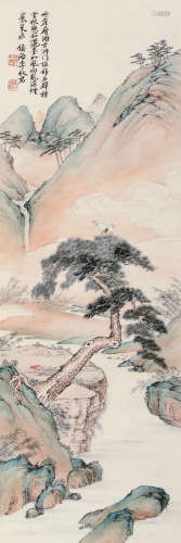 李秋君（1899～1973） 松鹤图 立轴 设色纸本