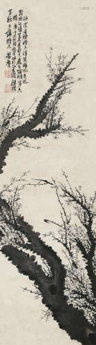 彭玉麐（1816～1890） 1870年作 梅花 立轴 水墨纸本
