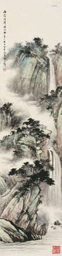 黄君璧（1898～1991） 山水 立轴 设色纸本
