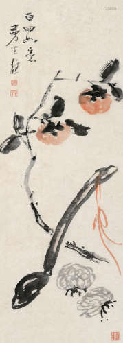 陈鸿寿（1768～1822） 百事如意 立轴 设色纸本