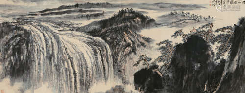 赵松涛（1916～1993） 1986年作 山水 镜片 设色纸本