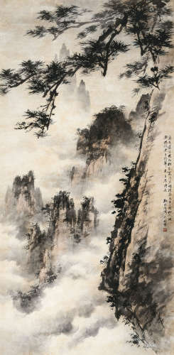 郭传璋（1912～1990） 山水 立轴 设色纸本