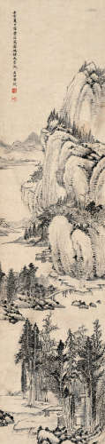 黄钺（1750～1841） 1792年作 晴峦幽居 立轴 水墨纸本