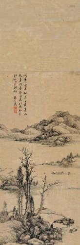 张之万（1811～1897） 山水 立轴 水墨纸本