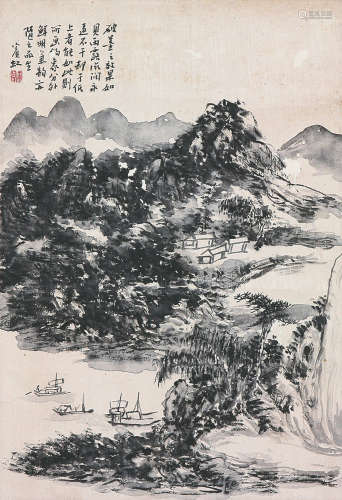 黄宾虹(1865-1955) 归帆图
