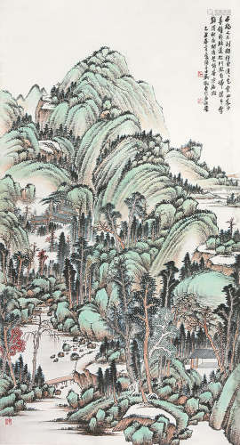 吴徵(1878-1949) 秋山松瀑