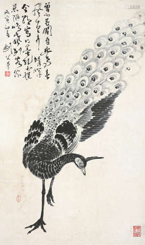 高剑父(1879-1951) 孔雀