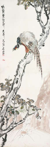 朱文侯(1895-1961) 孔雀