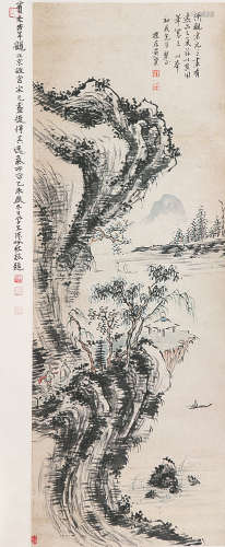 黄宾虹(1865-1955) 秋江待渡