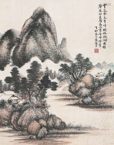 萧俊贤(1865-1949) 山居图