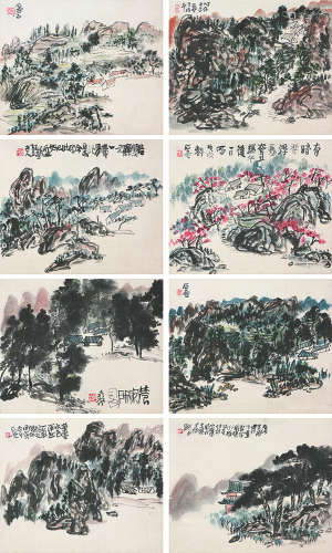 陈子庄(1913-1976) 山水册页