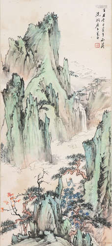 汪采白(1887-1940) 策杖图