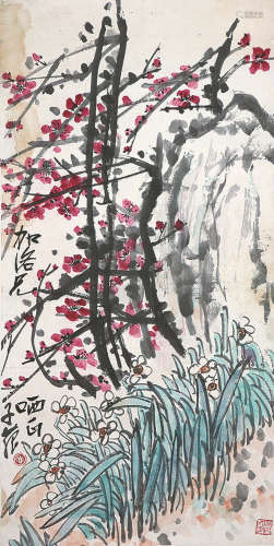 崔子范(1915-2011) 双清