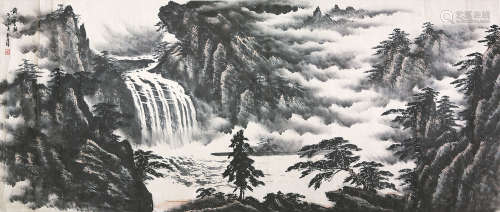郭传璋(1912-1990) 黄山云海