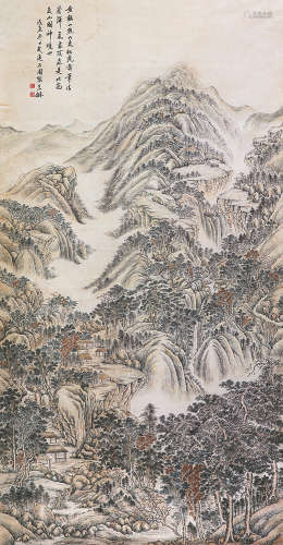 张石园(1898-1959) 松风图