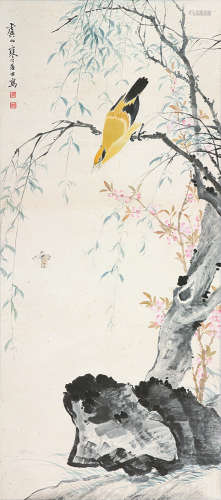 江寒汀(1903-1963) 柳雀图