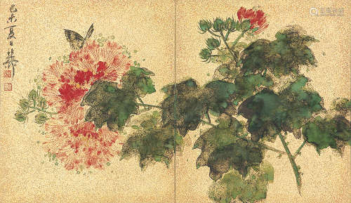 谢稚柳(1910-1997) 芙蓉花