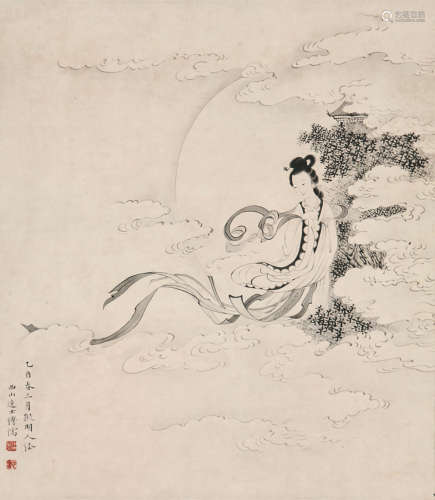 溥儒(1896-1963) 嫦娥