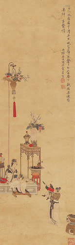 顾洛(1763- 约1837) 旧家雏凤