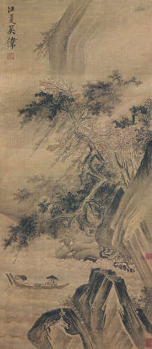 吴伟(1459-1508) 松溪泛舟