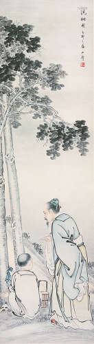 黄山寿(1855-1919) 洗桐图