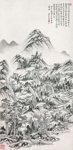 王昱(1714-1748) 层峦叠嶂